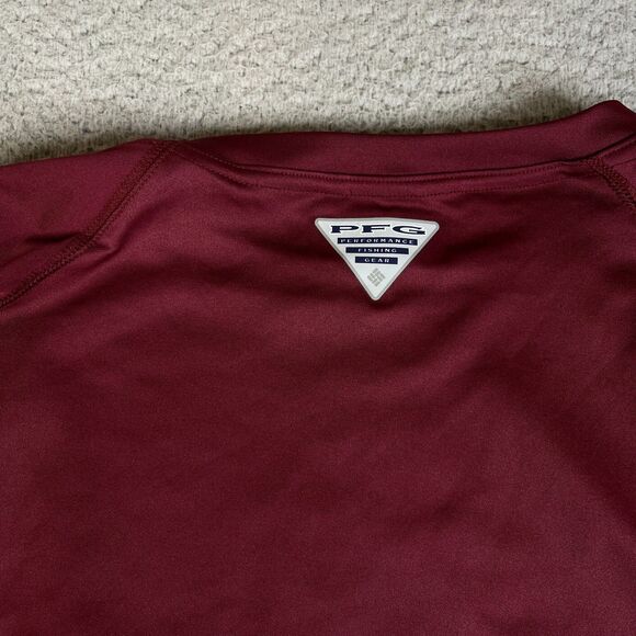 Columbia Virginia Tech Hokies Shirt Mens Large Long Sleeve PFG Omni Shade - Picture 6 of 12
